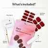 image:imageHeyhae Semi Cured Gel Nail Strips  Hey Born to ShineHey  Midnight Rouge