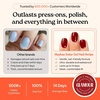 image:imageHeyhae Semi Cured Gel Nail Strips  Hey Born to ShineHey  Midnight Rouge