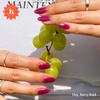 image:imageHeyhae Semi Cured Gel Nail Strips  Hey Love BlossomHey  Berry Bold