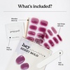 image:imageHeyhae Semi Cured Gel Nail Strips  Hey Love BlossomHey  Berry Bold
