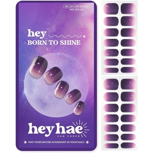 image:imageHeyhae Semi Cured Gel Nail Strips  Hey Born to ShineHey  Born to Shine