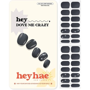 image:imageHeyhae Semi Cured Gel Nail Strips  Hey Born to ShineHey  Dove me Crazy
