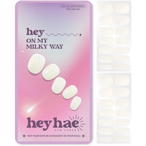 image:imageHeyhae Semi Cured Gel Nail Strips  Hey Born to ShineHey  On My Milky Way