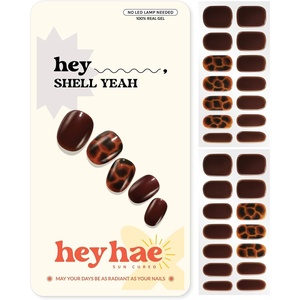 image:imageHeyhae Semi Cured Gel Nail Strips  Hey Born to ShineHey  Shell Yeah