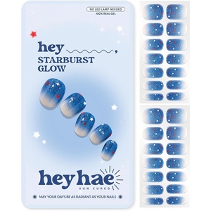 image:imageHeyhae Semi Cured Gel Nail Strips  Hey Born to ShineHey  Starburst Glow