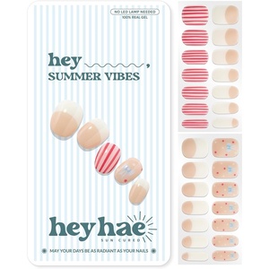 image:imageHeyhae Semi Cured Gel Nail Strips  Hey Born to ShineHey  Summer Vibes