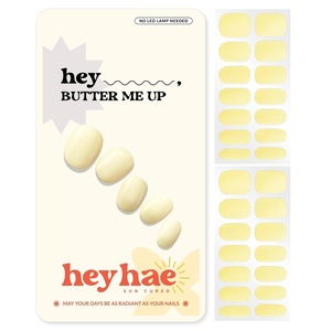 image:imageHeyhae Semi Cured Gel Nail Strips  Hey Love BlossomHey  Butter Me Up