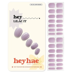 image:imageHeyhae Semi Cured Gel Nail Strips  Hey Love BlossomHey  Lilac It