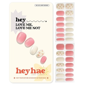 image:imageHeyhae Semi Cured Gel Nail Strips  Hey Love Me Love Me Not